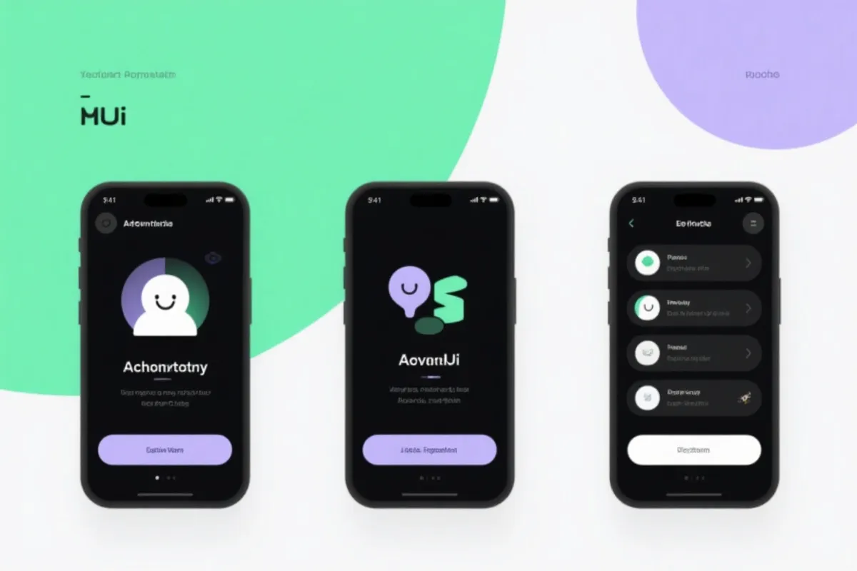注册与登录引导界面示意